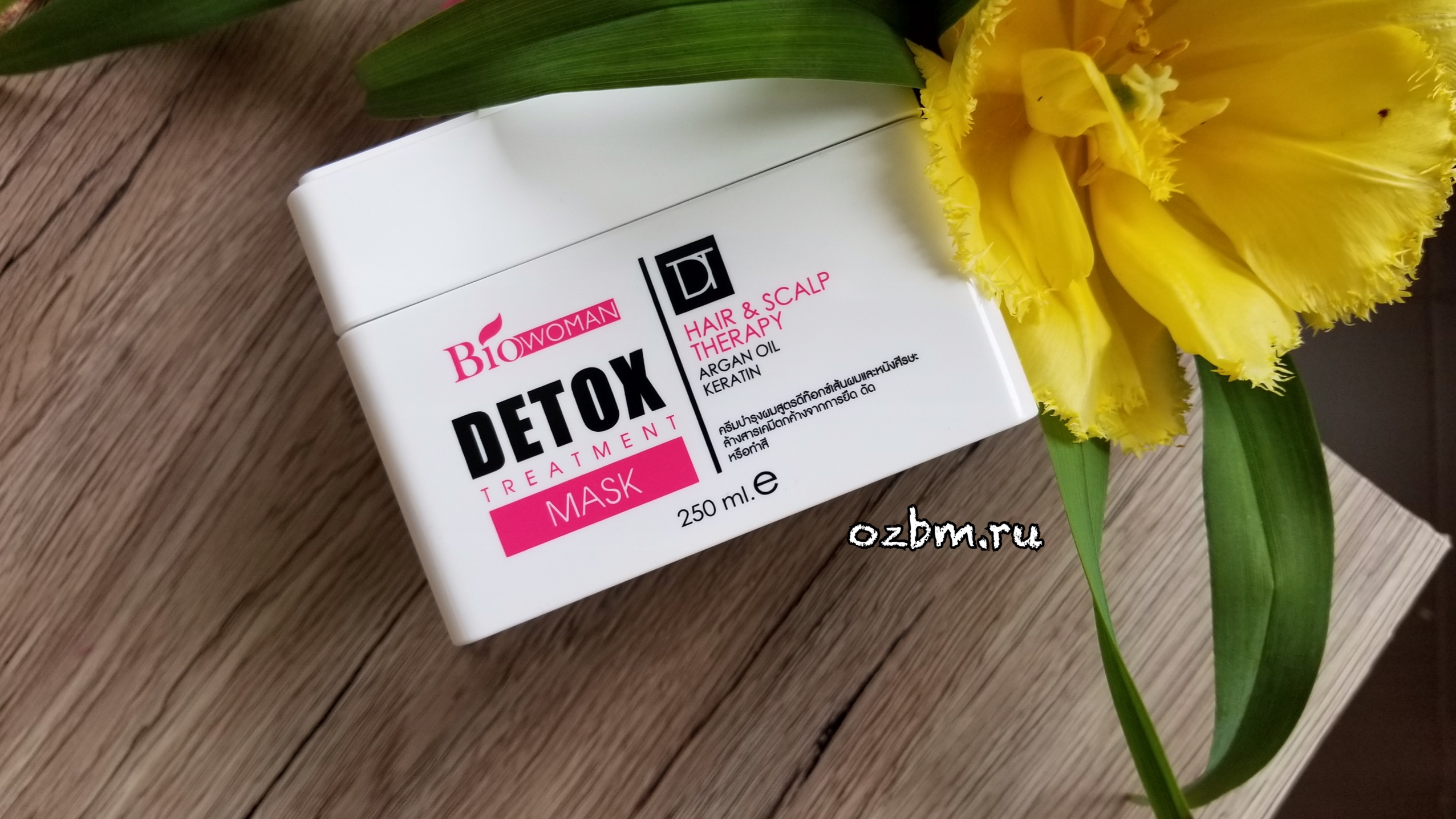 Маска для волос Bio-Woman Detox Treatment Тайская с кератином, углем бамбука и маслом арганы - отзыв. КУПИТЬ МАСКУ ДЛЯ ВОЛОС ДЕТОКС ТАИЛАНД