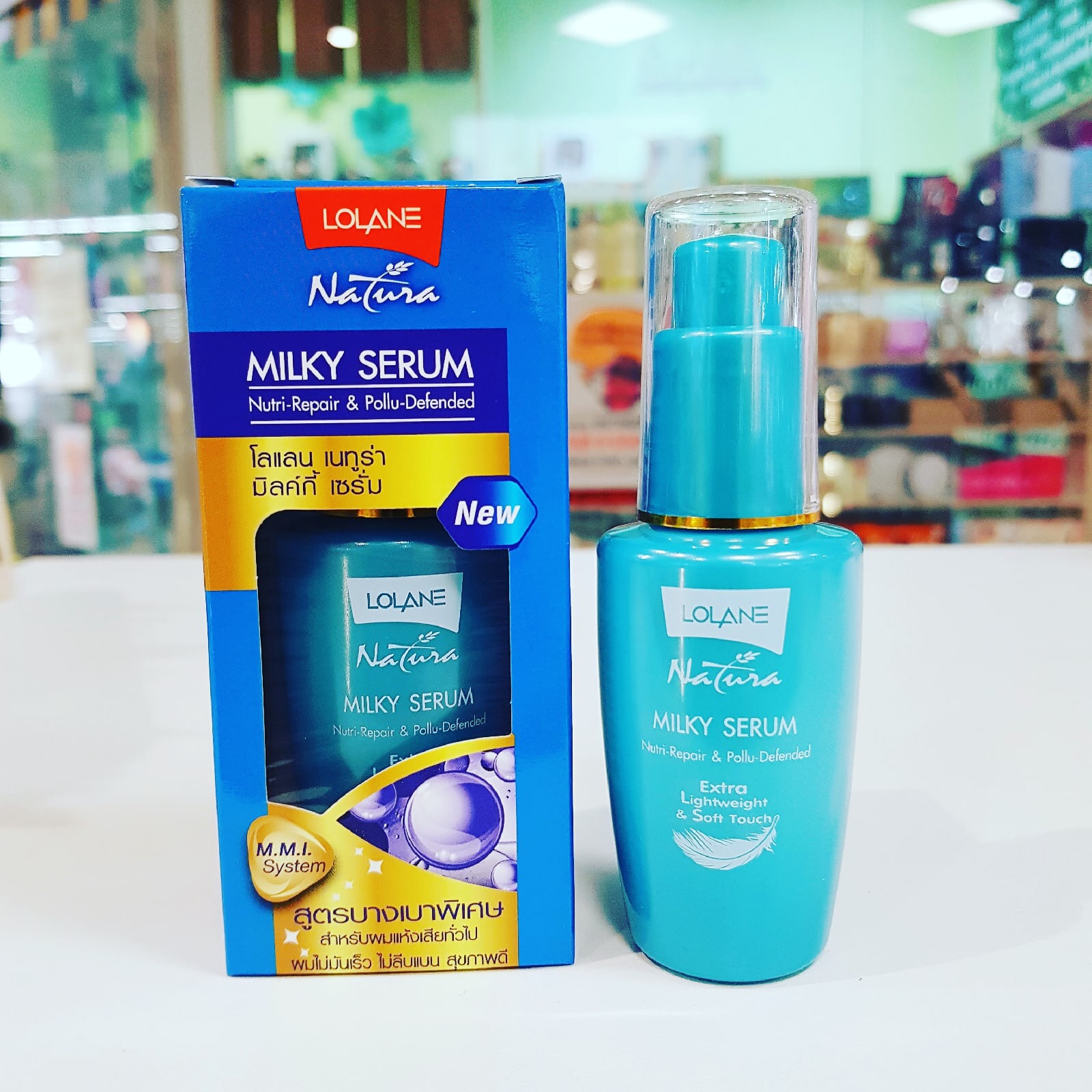 Натуральная Тайская восстанавливающая молочная сыворотка для жирных волос Lolane Natura Milky Serum Nutri-Repair & Pollu-Defended купить в Москве и Московской области.