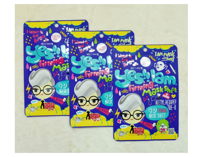 Натуральная тканевая маска - лифтинг из Тайланда с пептидами Cathy Doll 4D firming mask sheet купить в Москве и Московской области. ТАИЛАНД РОССИЯ