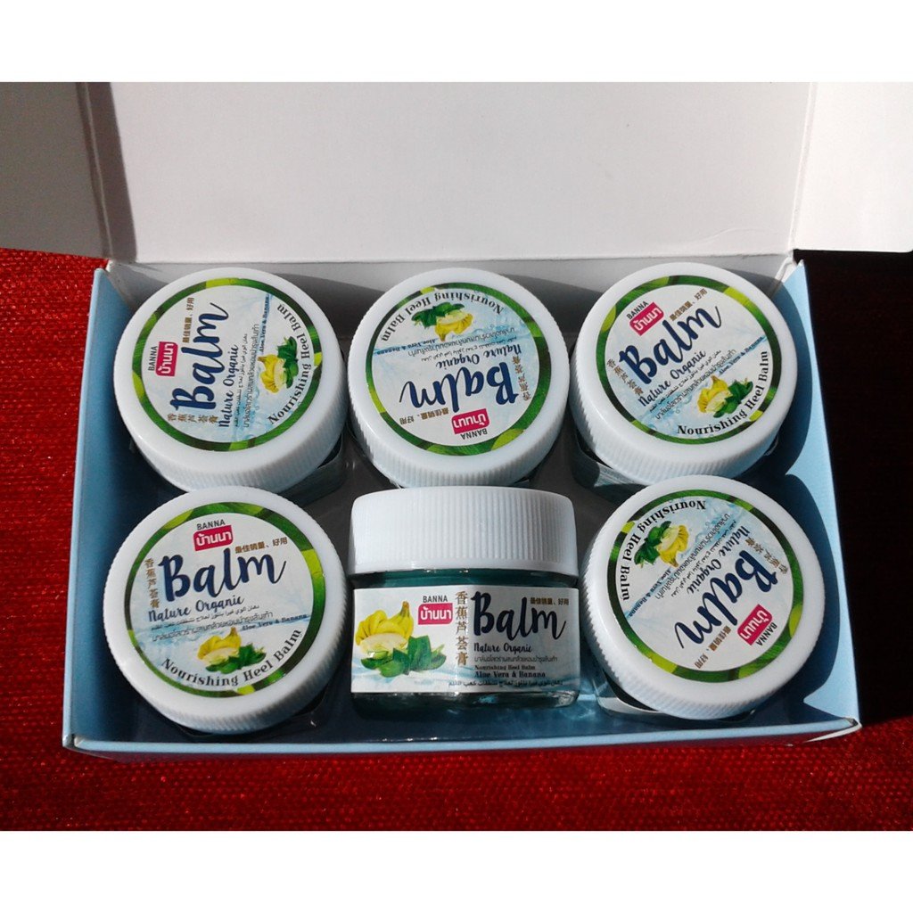 Натуральный бальзам для пяточек с Бананом и Алоэ Вера BANNA Nature Organic Nourishing Heel Balm Aloe Vera & Banana 25 гр. Таиланд