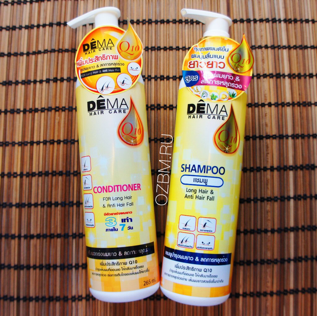 Натуральный шампунь для роста и против выпадения волос из Тайланда Genive DEMA Long Hair Fast Growth Shampoo купить в Москве и Московской области.