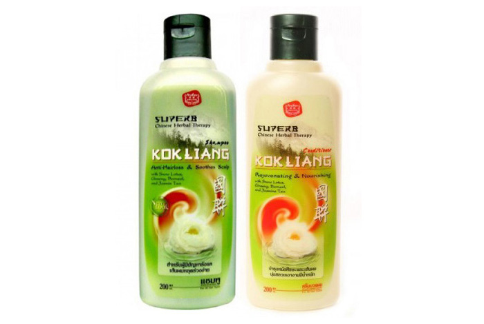 Натуральный травяной шампунь и кондиционер из Тайланда против выпадения волос Kokliang купить в Москве и Московской области