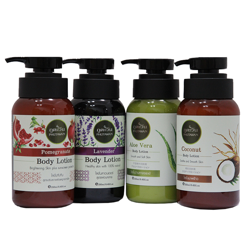 Phutawan Natural Body Lotion Apple & Lemongrass Refreshing Healthy Skincare 250 ml. Thailand