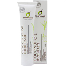 Тайская зубная паста сделаная на основе органического кокосового масла Tropicana Coconut Oil Toothpaste