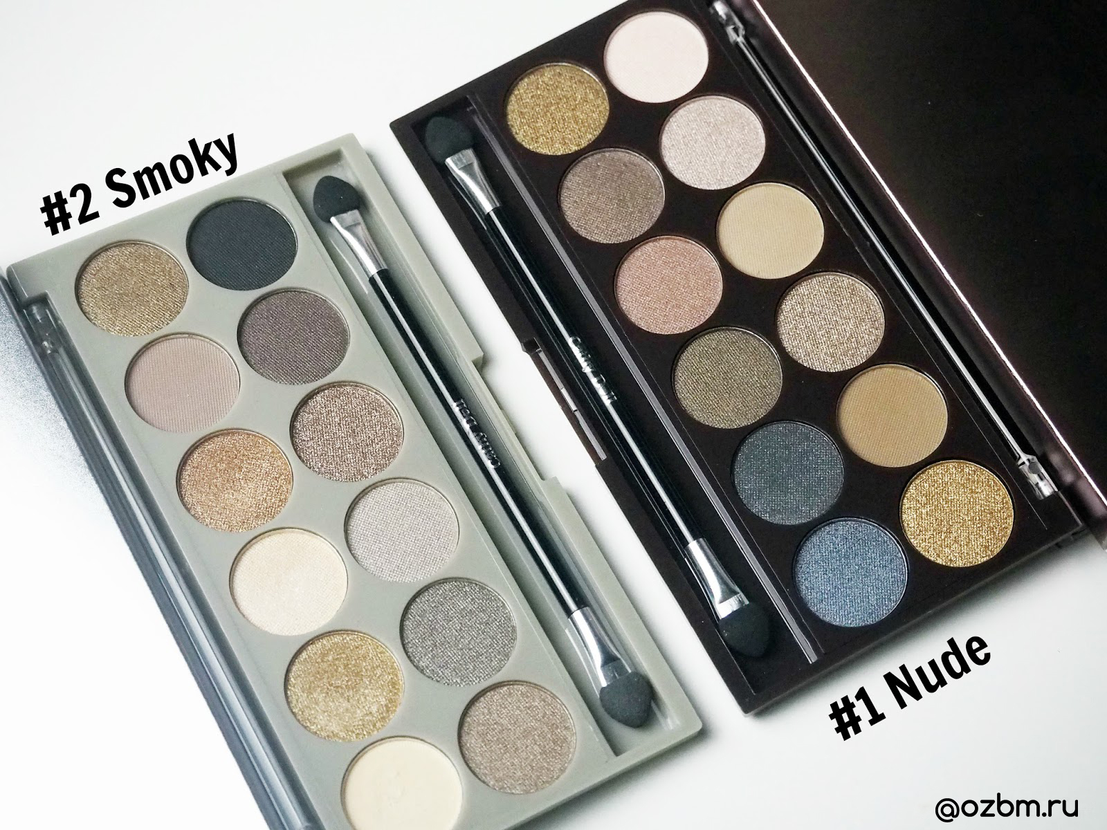 Тайские тени Палетка теней из Тайланда №02 «Smoky» для создания нюд-макияжа Cathy Doll Nude Me Eyeshadow 02 Smoky 12 оттенков